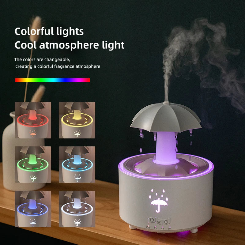 ZenCloud - Difusor e Umidificador Nuvem de Chuva